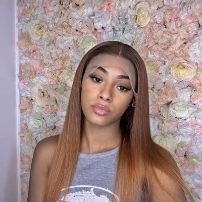 Shanice – Perruque lacewig Lisse Ginger Cheveux 100% Naturels