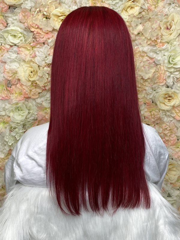 Kelly - Perruque Lace Frontal Lisse Rouge