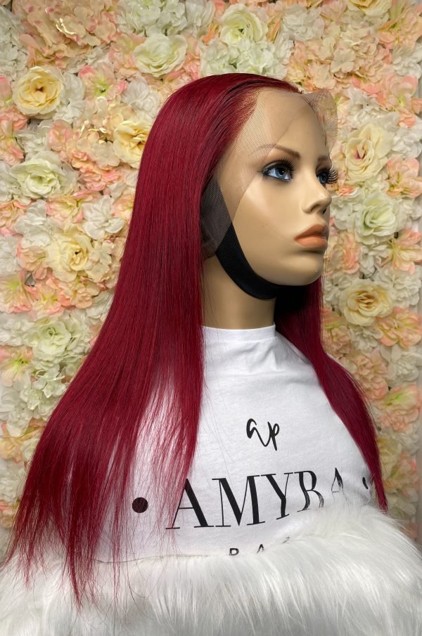Kelly - Perruque Lace Frontal Lisse Rouge