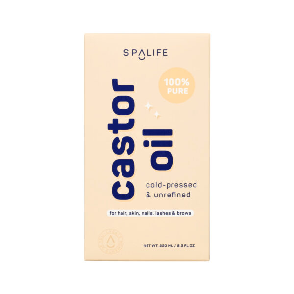 Huile de Ricin 100% Pure pour Cheveux Peau Cils - Flacon Pêche – Image 3