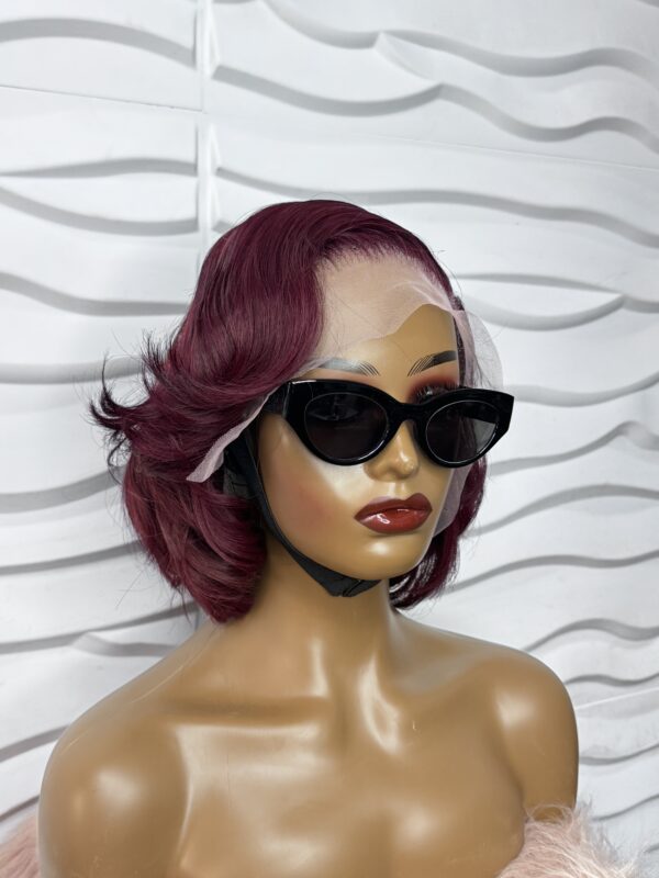 Perruque  Kelly Carré  Closure 4x4  - 10 Pouces en Cheveux Raw Hair – Image 3