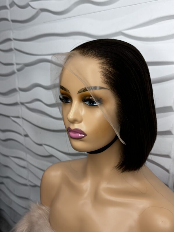 Perruque  Kelly Carré  Closure 4x4  - 10 Pouces en Cheveux Raw Hair – Image 8