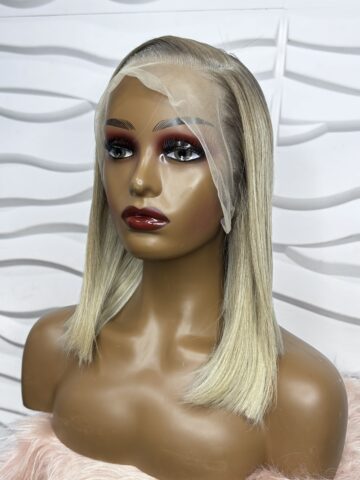 Perruque DREY blond platine 14 pouce lace 13x4