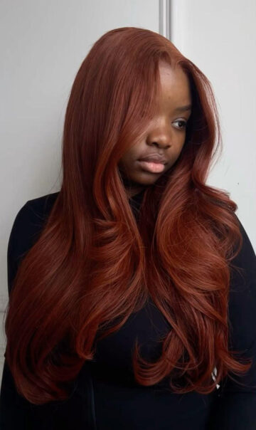 Perruque SHANISSE – Cuivrée  – 24 Pouces – Lace Frontal 13x4